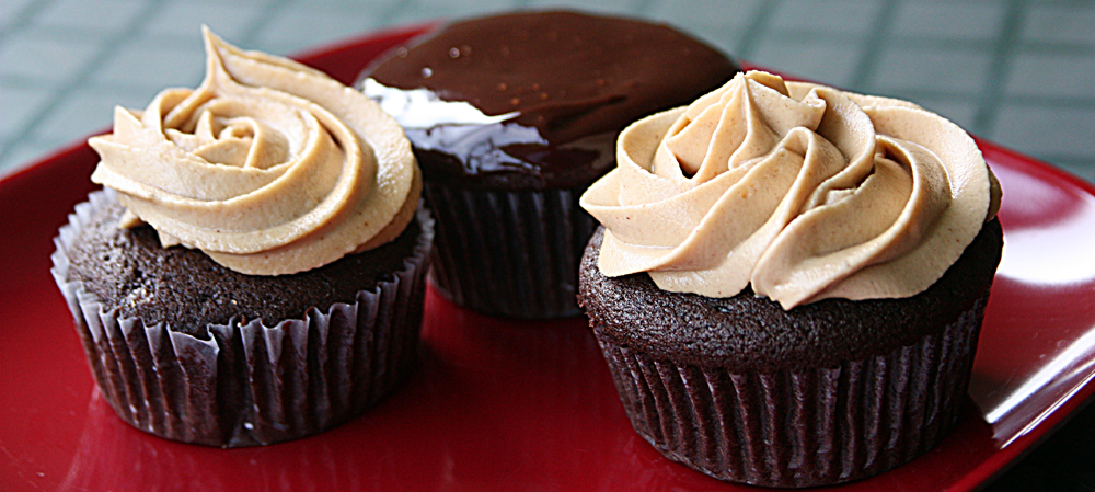 Chocolate Cupcakes with Peanut Butter Icing – better than Peanut Butter cups!